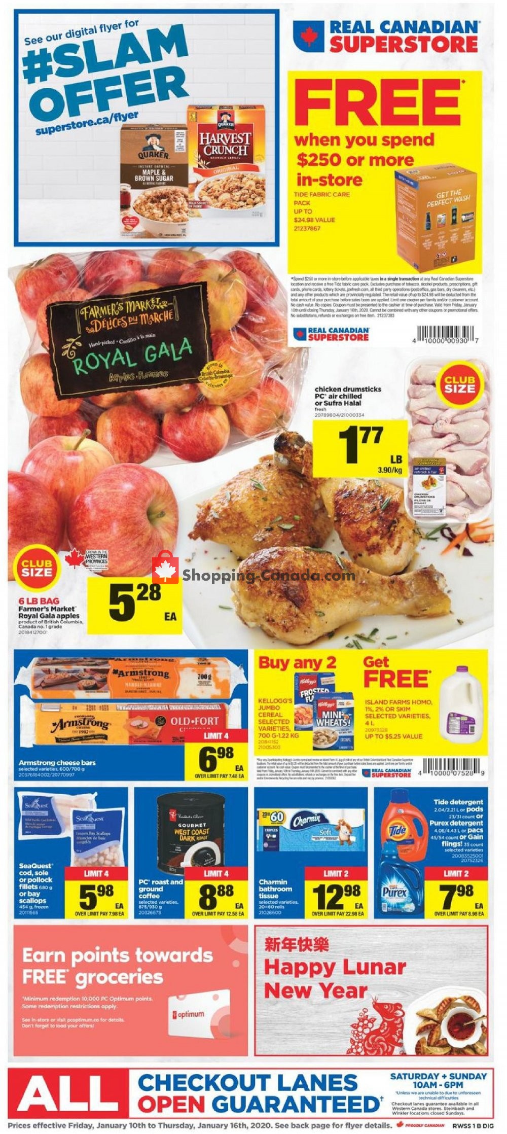 Real Canadian Superstore flyer from Friday January 10, 2020 to Thursday January 16, 2020 - page 1