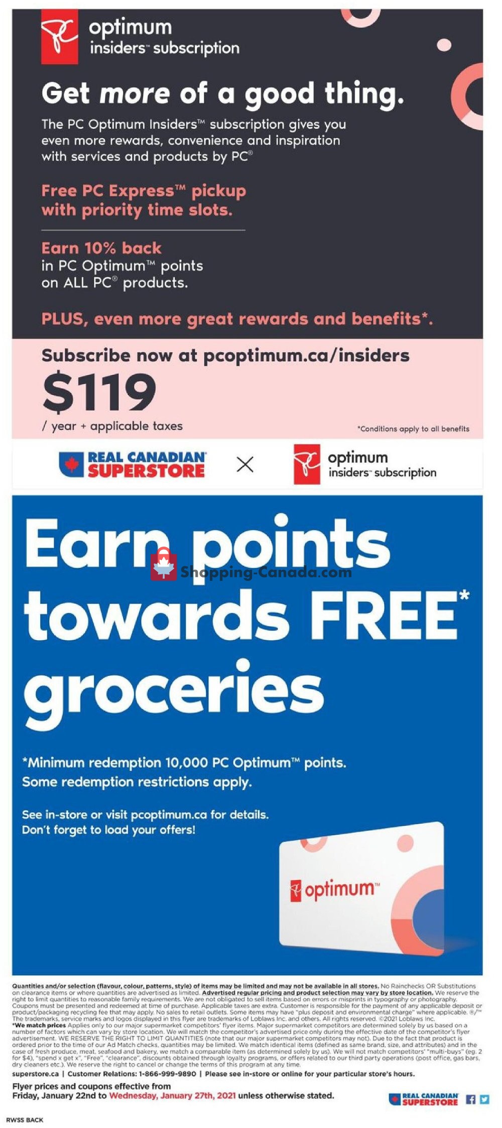 Real Canadian Superstore flyer from Friday January 22, 2021 to Wednesday January 27, 2021 - page 16