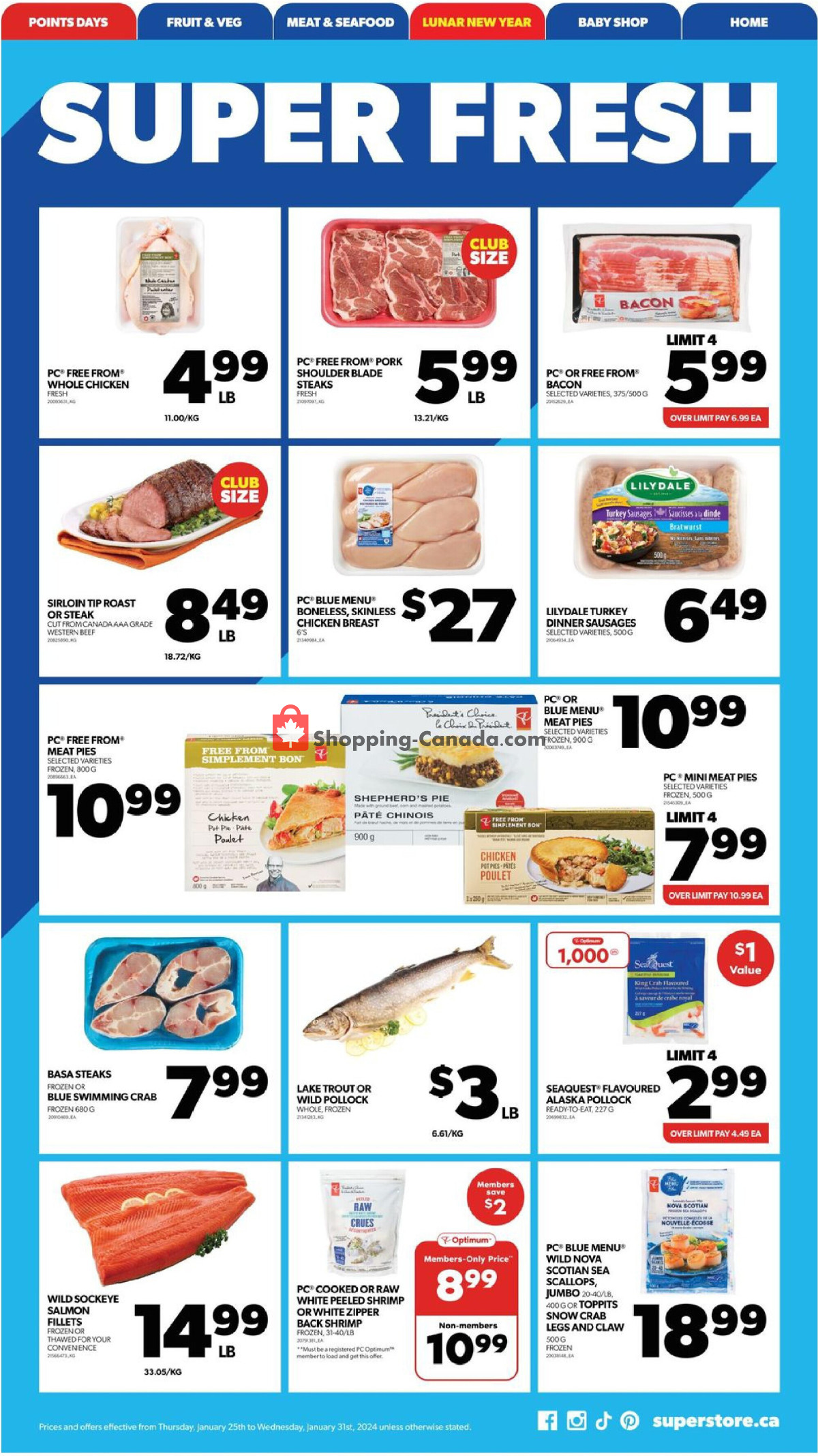 Real Canadian Superstore flyer from Thursday January 25, 2024 to Wednesday January 31, 2024 - page 19