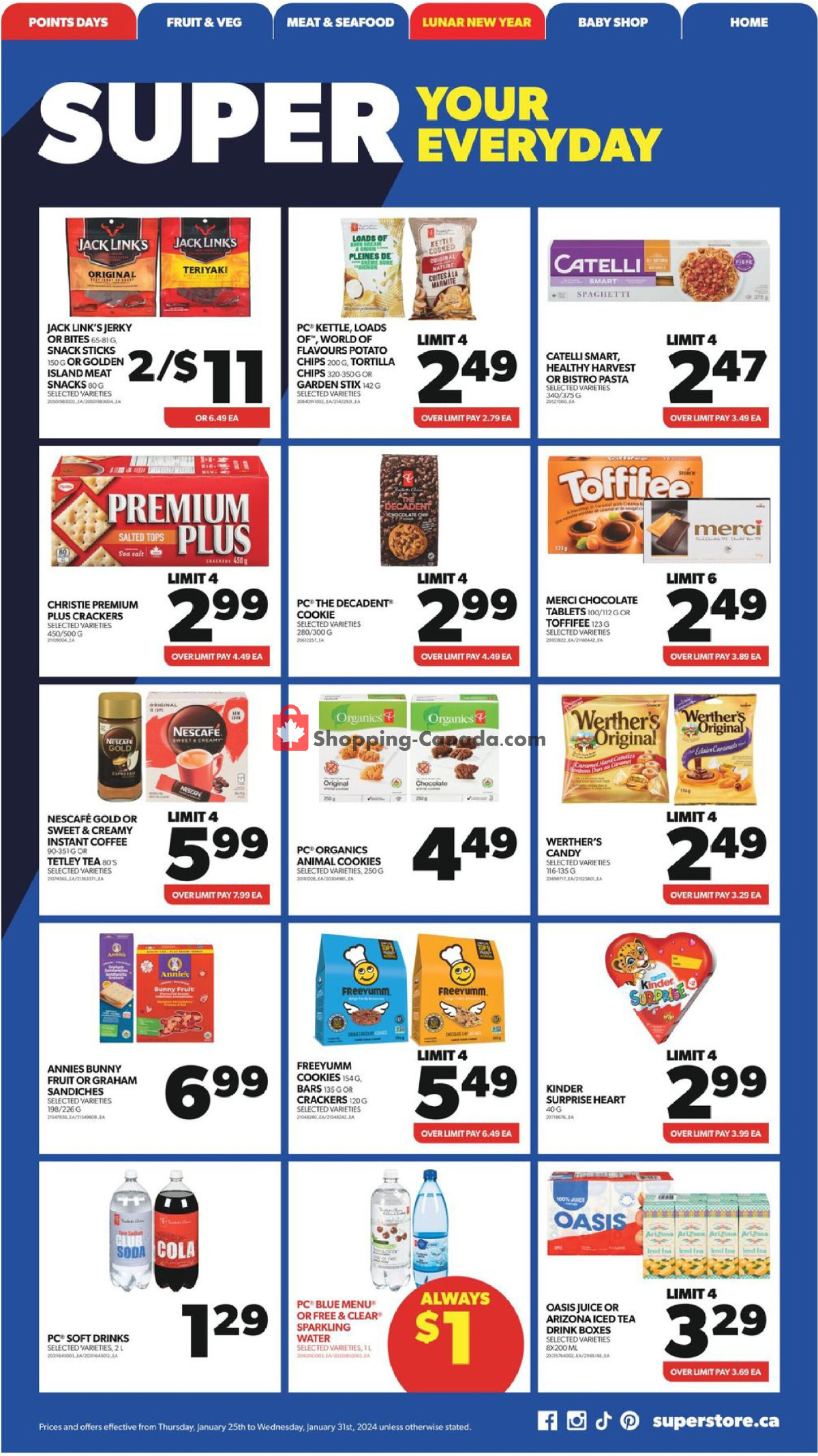 Real Canadian Superstore flyer from Thursday January 25, 2024 to Wednesday January 31, 2024 - page 23