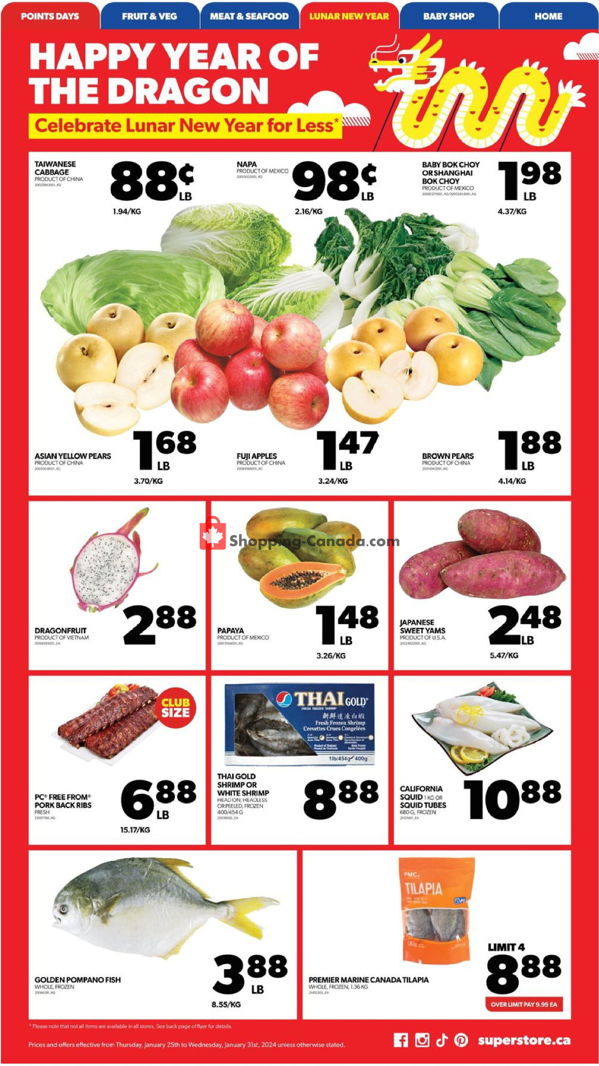Real Canadian Superstore flyer from Thursday January 25, 2024 to Wednesday January 31, 2024 - page 25