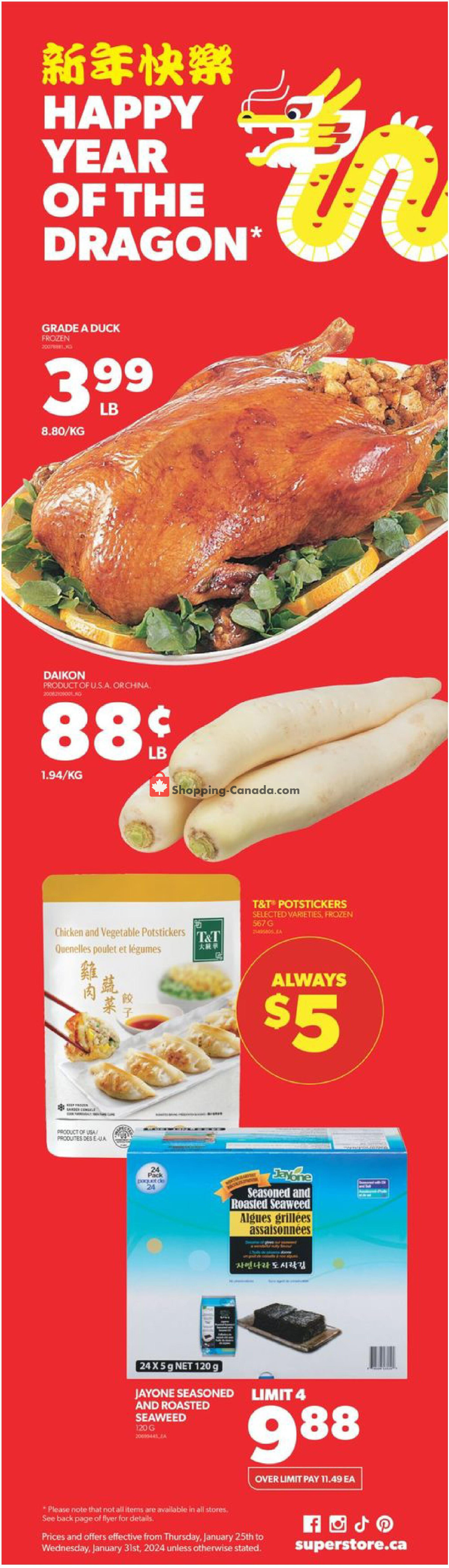 Real Canadian Superstore flyer from Thursday January 25, 2024 to Wednesday January 31, 2024 - page 3