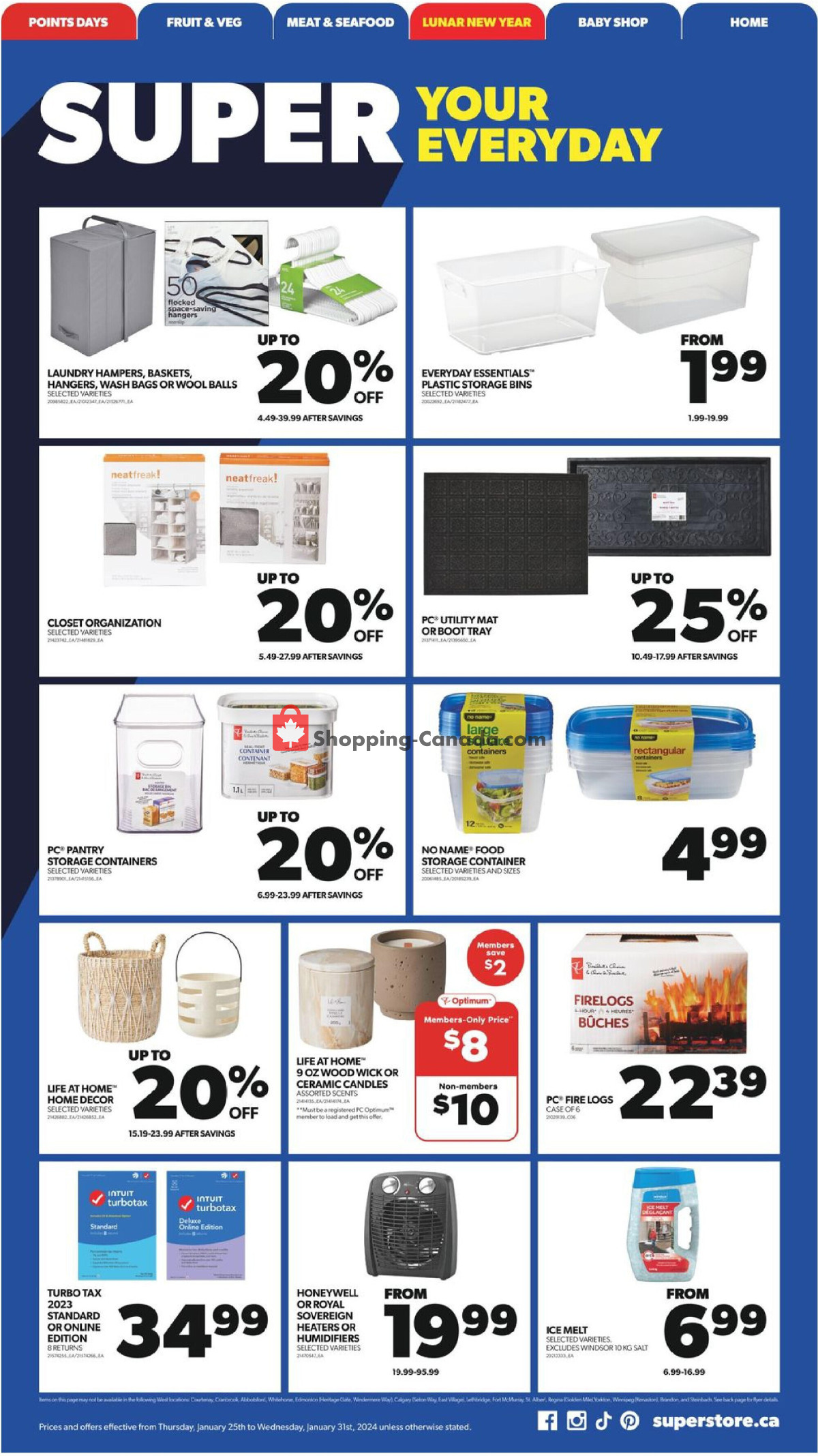 Real Canadian Superstore flyer from Thursday January 25, 2024 to Wednesday January 31, 2024 - page 30