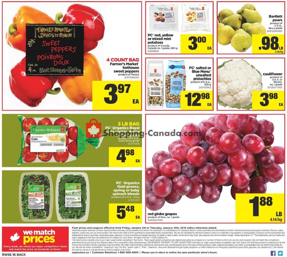 Real Canadian Superstore flyer from Friday January 4, 2019 to Thursday January 10, 2019 - page 20