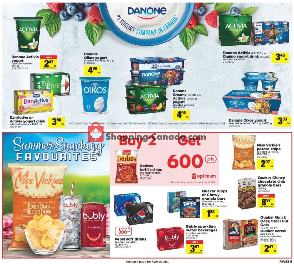 Real Canadian Superstore flyer from Friday July 12, 2019 to Thursday July 18, 2019 - page 9