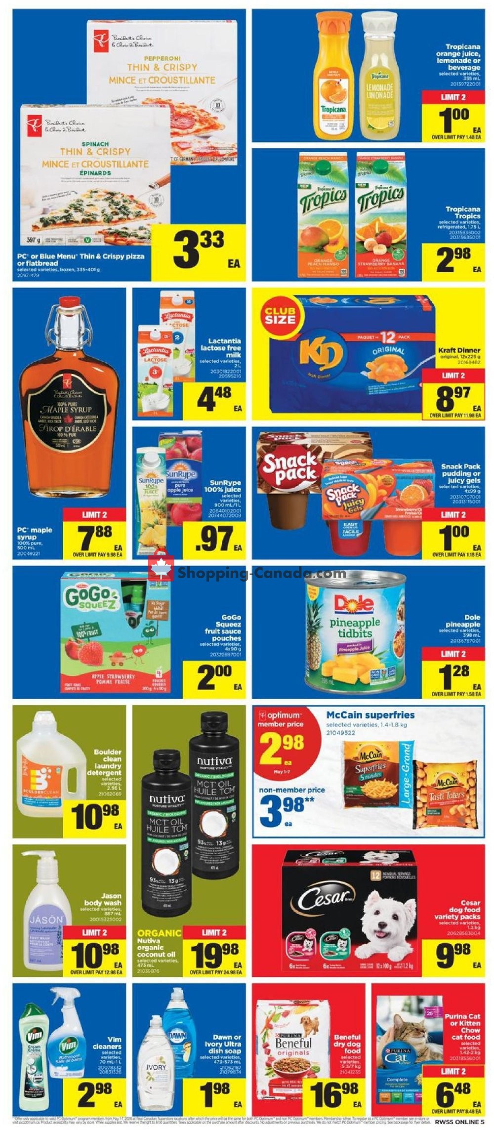Real Canadian Superstore flyer from Friday May 1, 2020 to Thursday May 7, 2020 - page 9