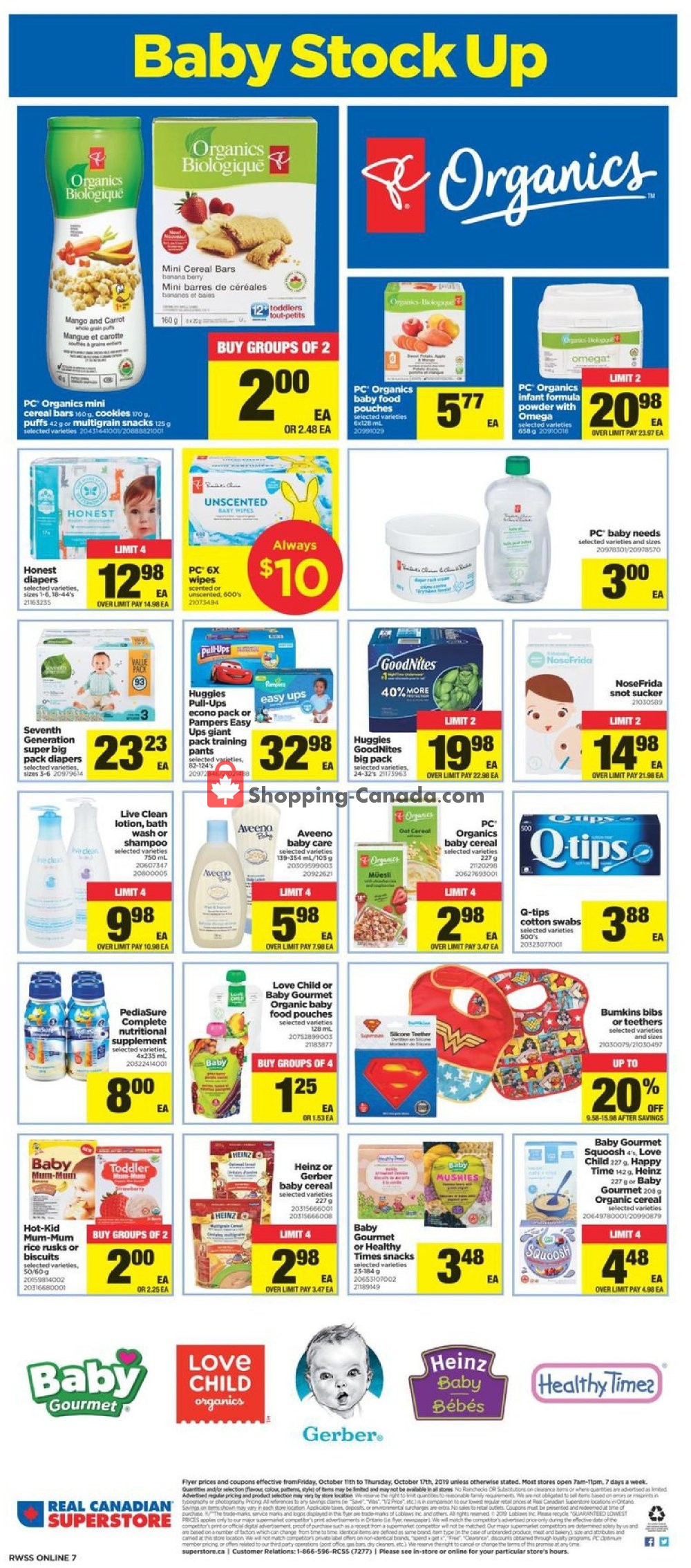 Real Canadian Superstore flyer from Friday October 11, 2019 to Thursday October 17, 2019 - page 20
