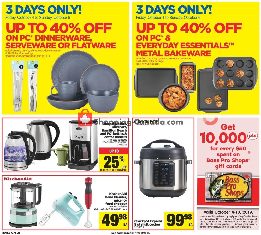 Real Canadian Superstore flyer from Friday October 4, 2019 to Thursday October 10, 2019 - page 14