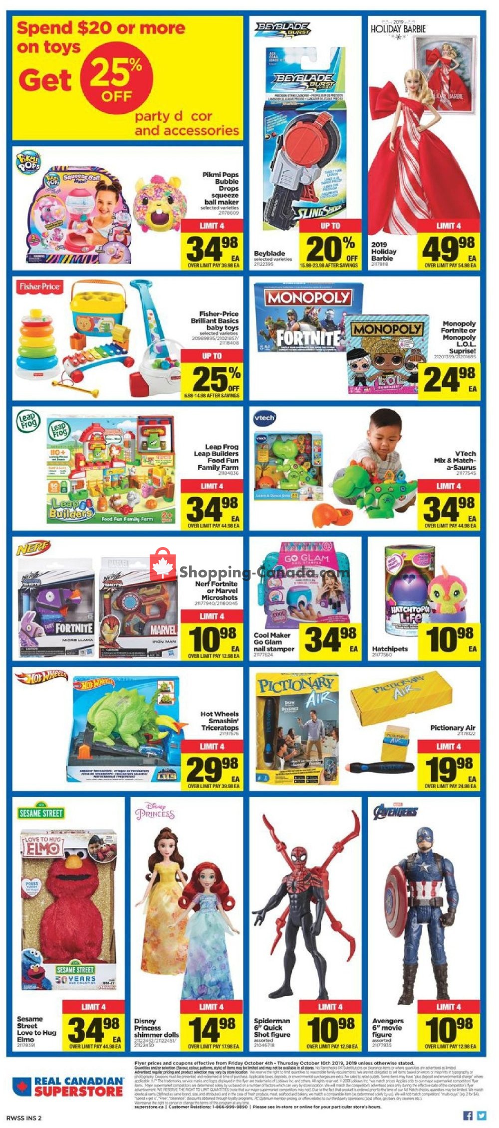 Real Canadian Superstore flyer from Friday October 4, 2019 to Thursday October 10, 2019 - page 25