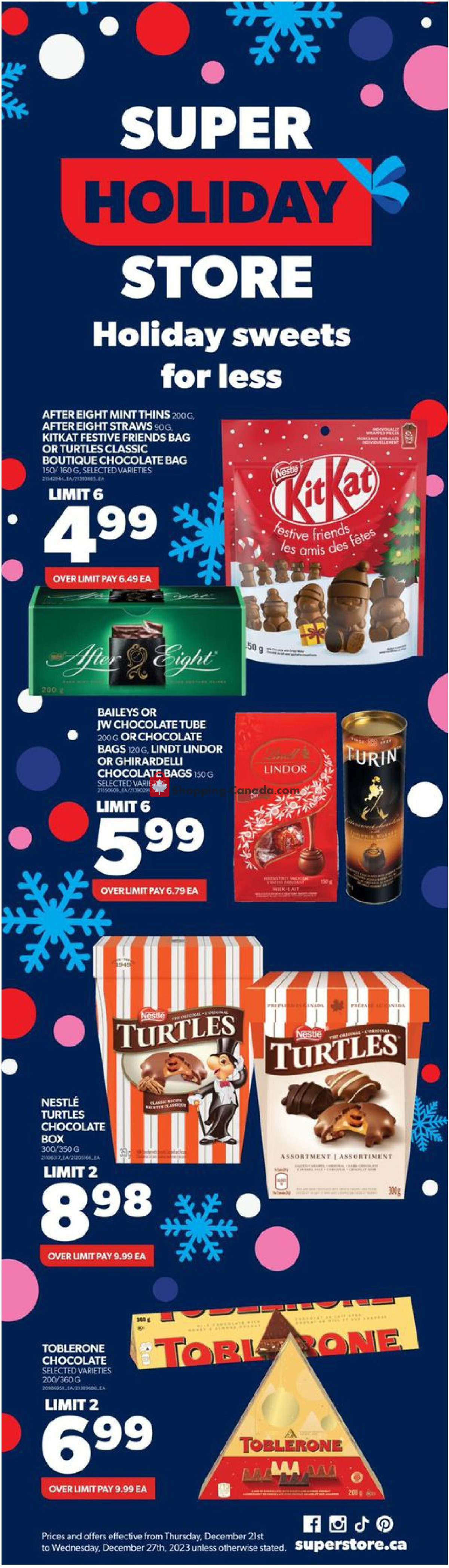Real Canadian Superstore flyer from Thursday December 21, 2023 to Wednesday December 27, 2023 - page 2