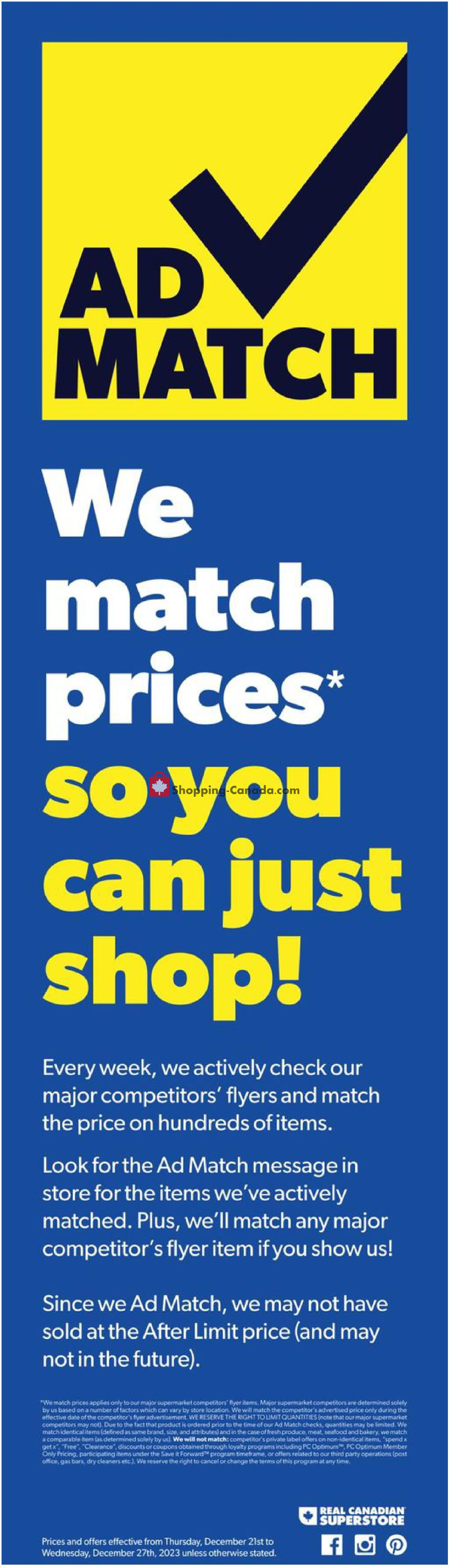 Real Canadian Superstore flyer from Thursday December 21, 2023 to Wednesday December 27, 2023 - page 5