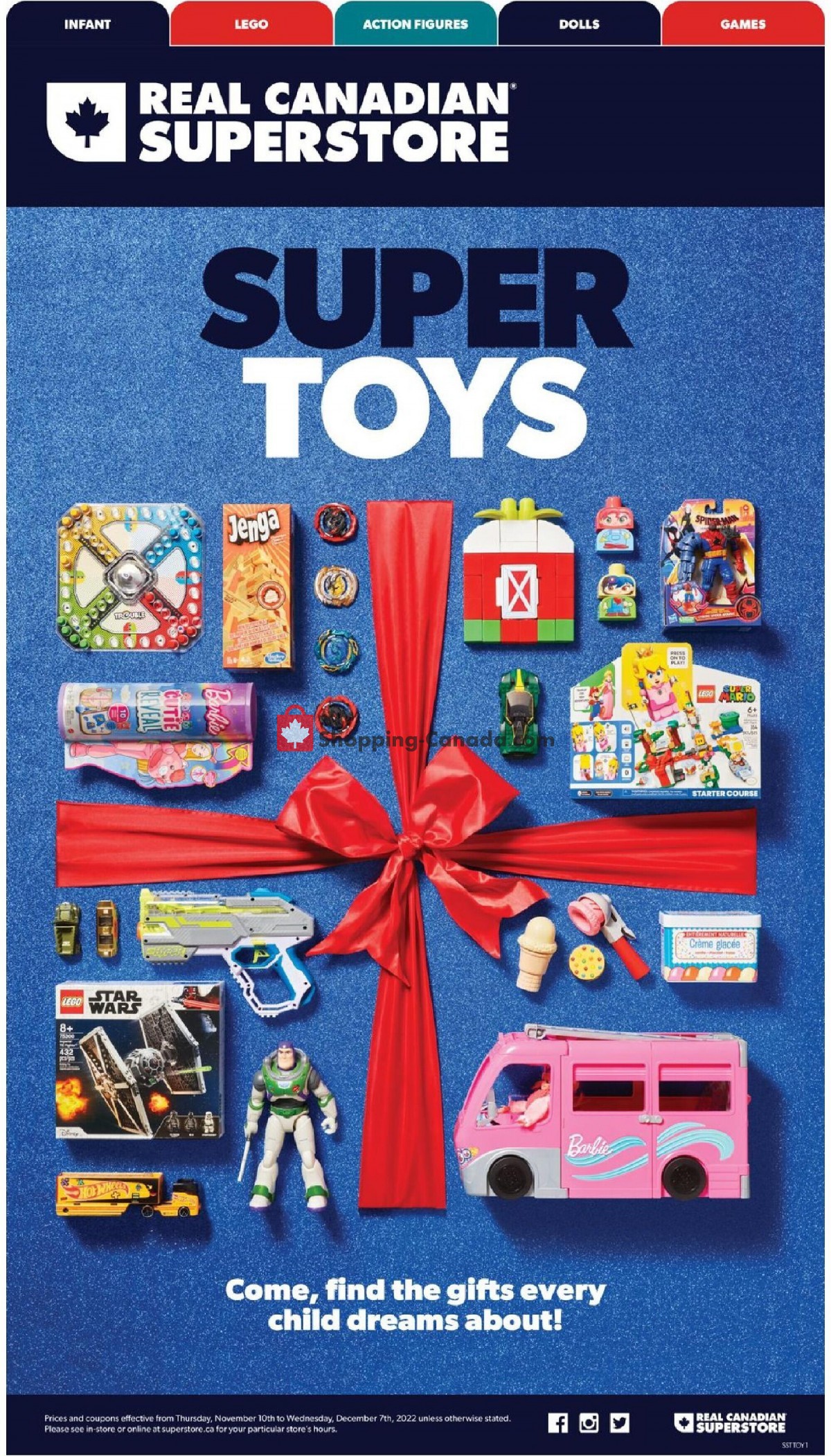 Real Canadian Superstore Canada, flyer (Super Toys) November 10 December 7, 2022 Shopping