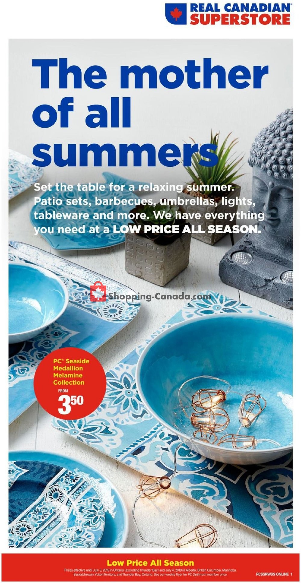 Real Canadian Superstore flyer from Thursday May 16, 2019 to Thursday July 4, 2019 - page 1