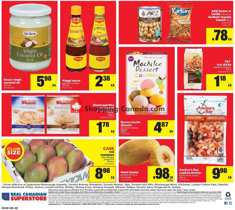 Real Canadian Superstore flyer from Thursday August 8, 2019 to Wednesday August 14, 2019 - page 4