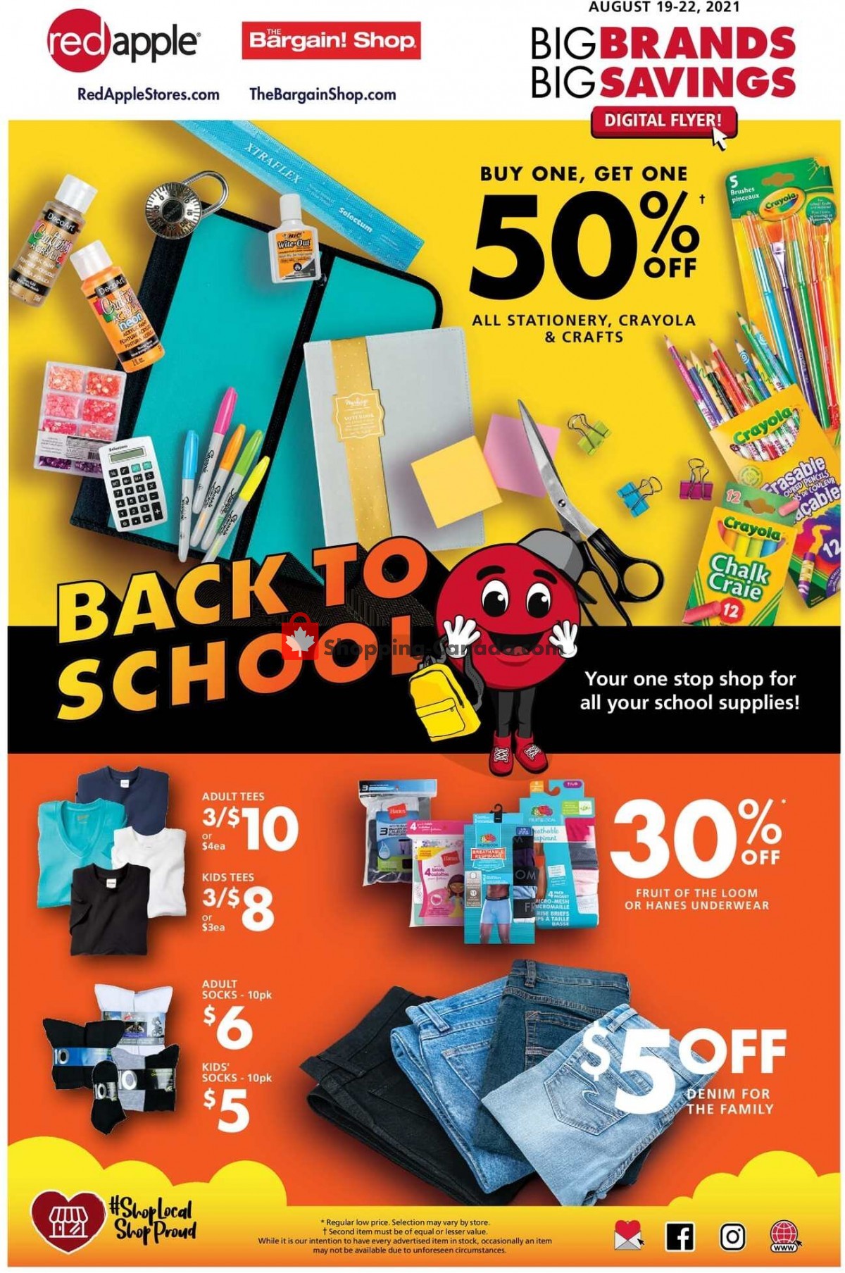 Red Apple Stores flyer from Thursday August 19, 2021 to Sunday August 22, 2021 - page 1