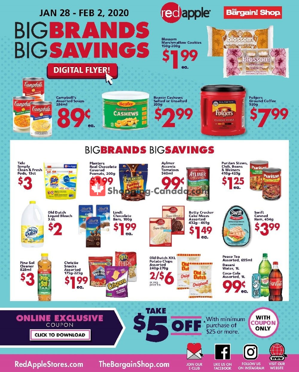 Red Apple Stores flyer from Tuesday January 28, 2020 to Sunday February 2, 2020 - page 1