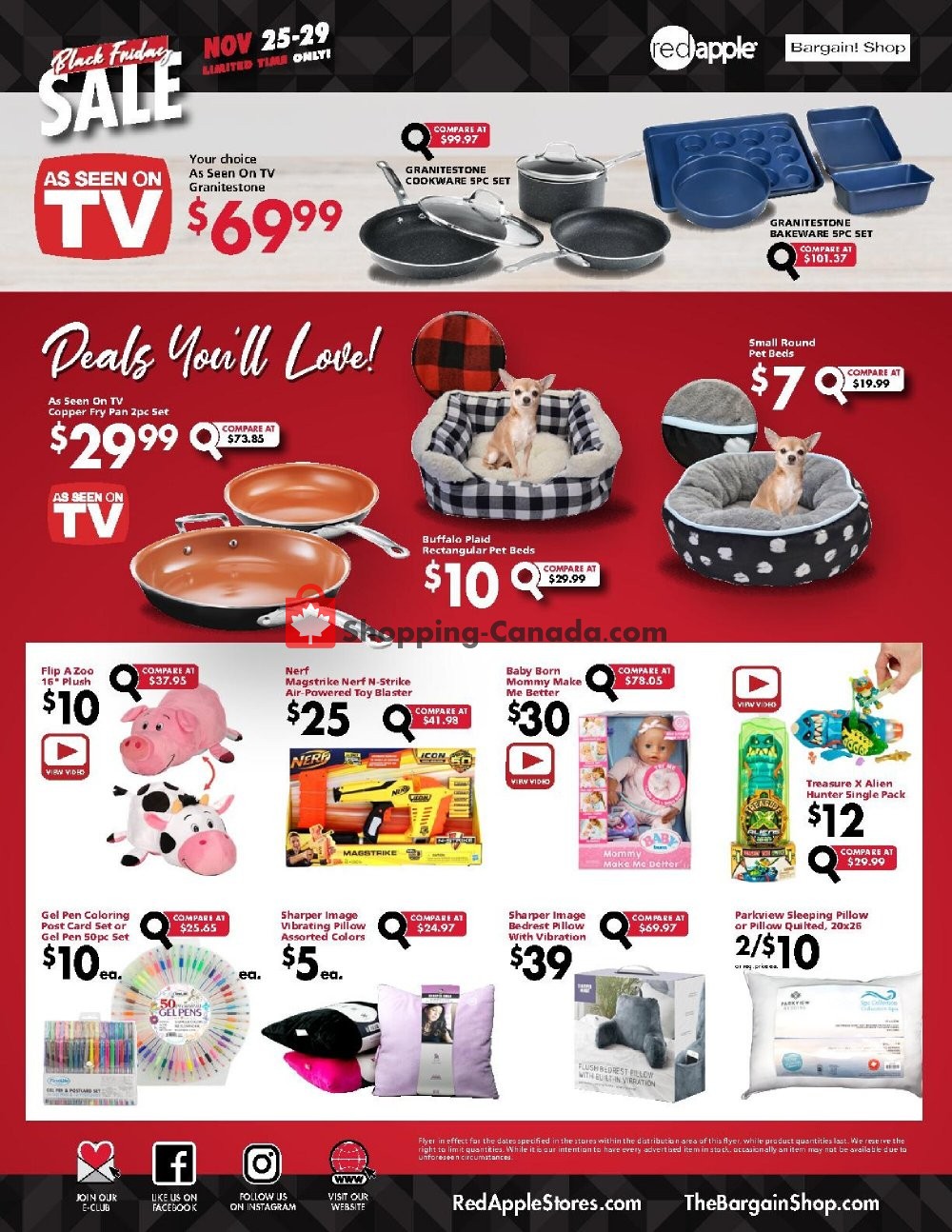 Red Apple Stores Canada, flyer (Black Friday Sale) November 25