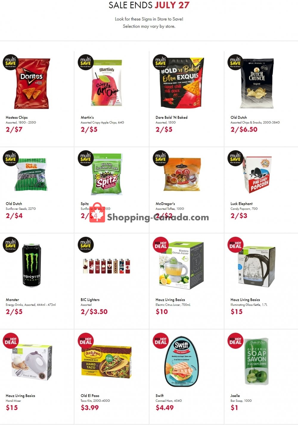 Red Apple Stores flyer from Saturday July 11, 2020 to Monday July 27, 2020 - page 1