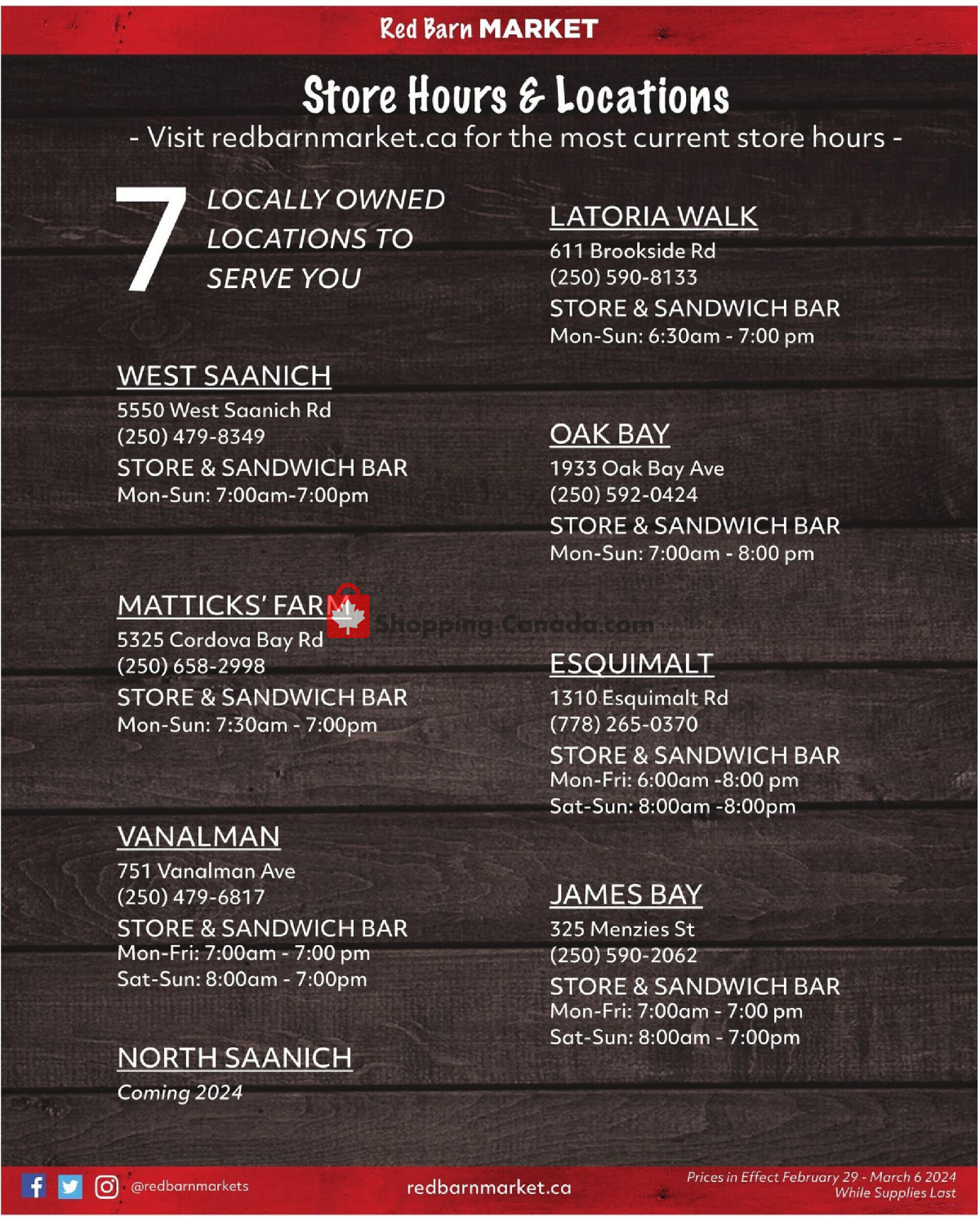 Red Barn Market flyer from Thursday February 29, 2024 to Wednesday March 6, 2024 - page 8