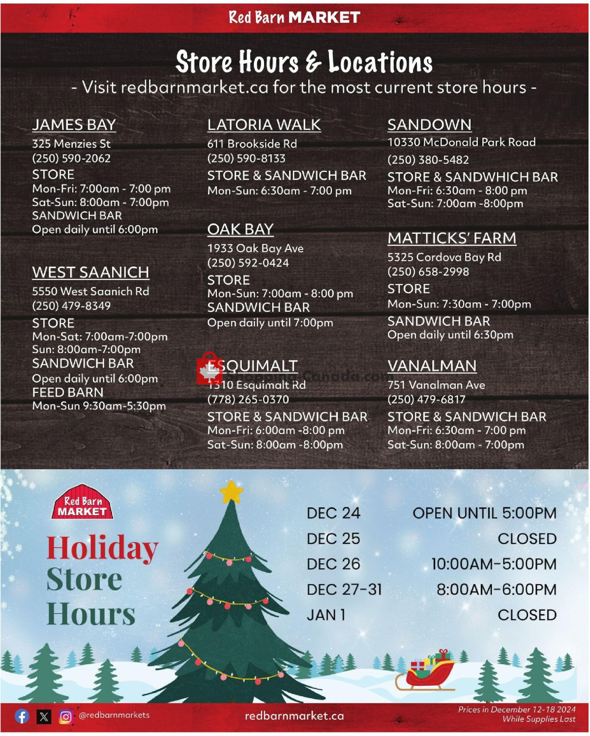 Red Barn Market flyer from Thursday December 12, 2024 to Wednesday December 18, 2024 - page 8