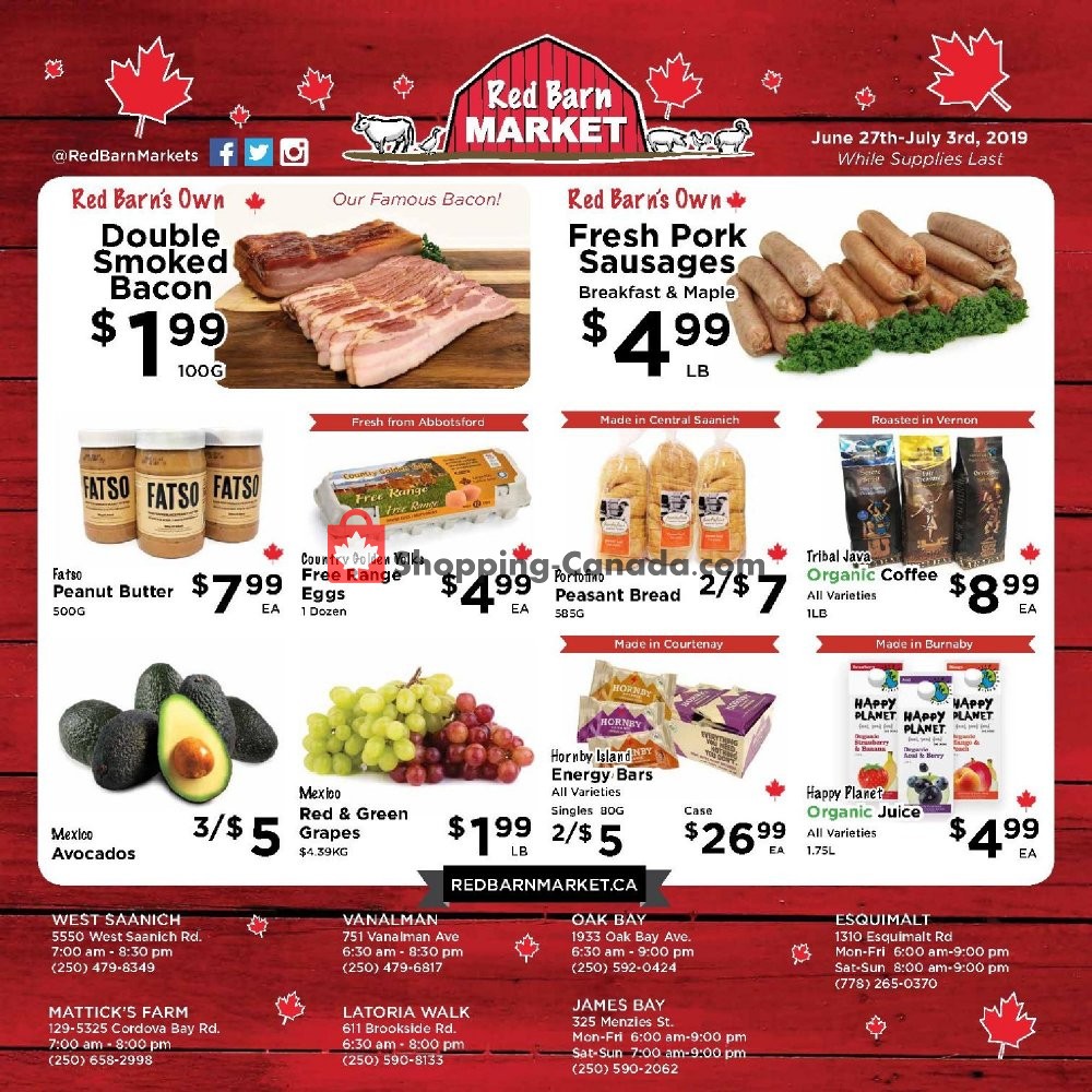 Red Barn Market flyer from Thursday June 27, 2019 to Wednesday July 3, 2019 - page 8