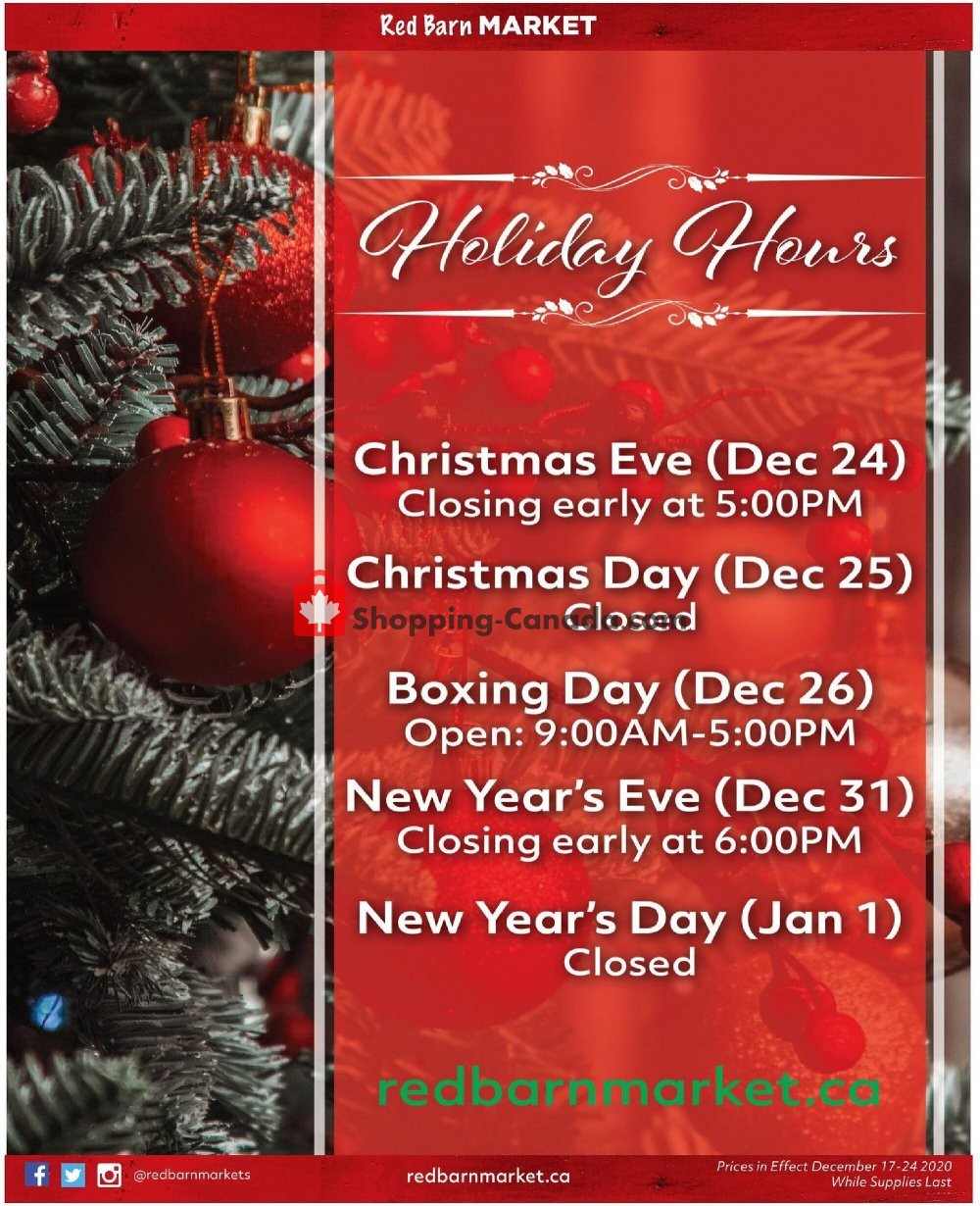 Red Barn Market flyer from Thursday December 17, 2020 to Thursday December 24, 2020 - page 12