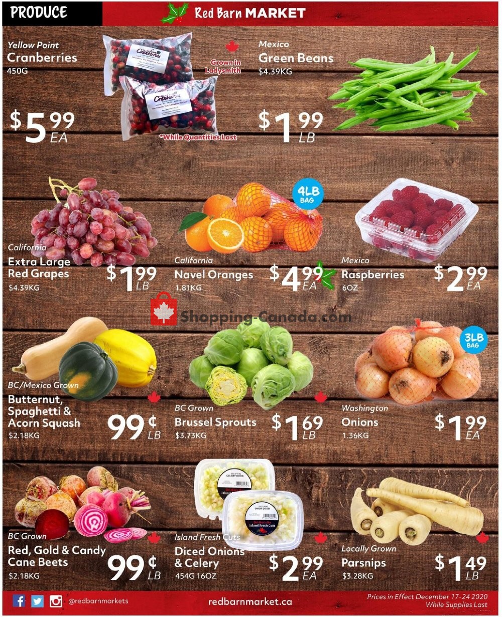 Red Barn Market flyer from Thursday December 17, 2020 to Thursday December 24, 2020 - page 7