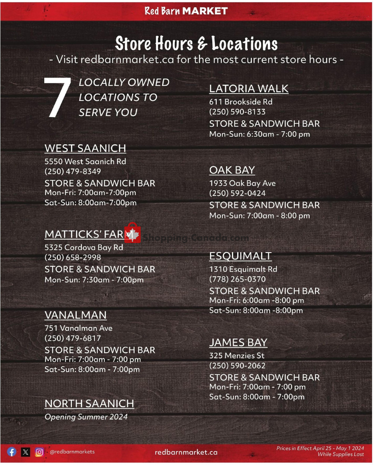 Red Barn Market flyer from Thursday April 25, 2024 to Wednesday May 1, 2024 - page 8