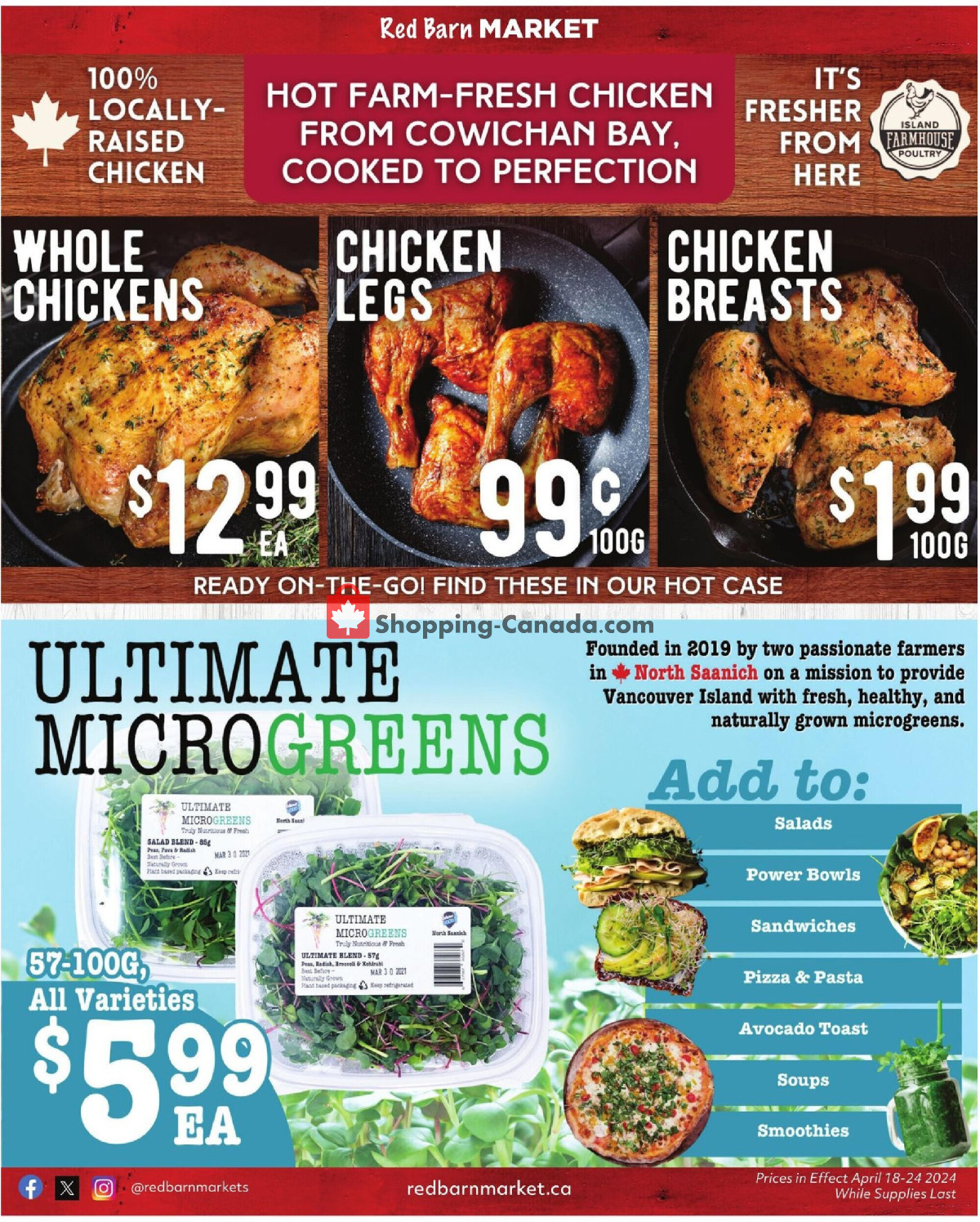 Red Barn Market flyer from Thursday April 18, 2024 to Wednesday April 24, 2024 - page 7