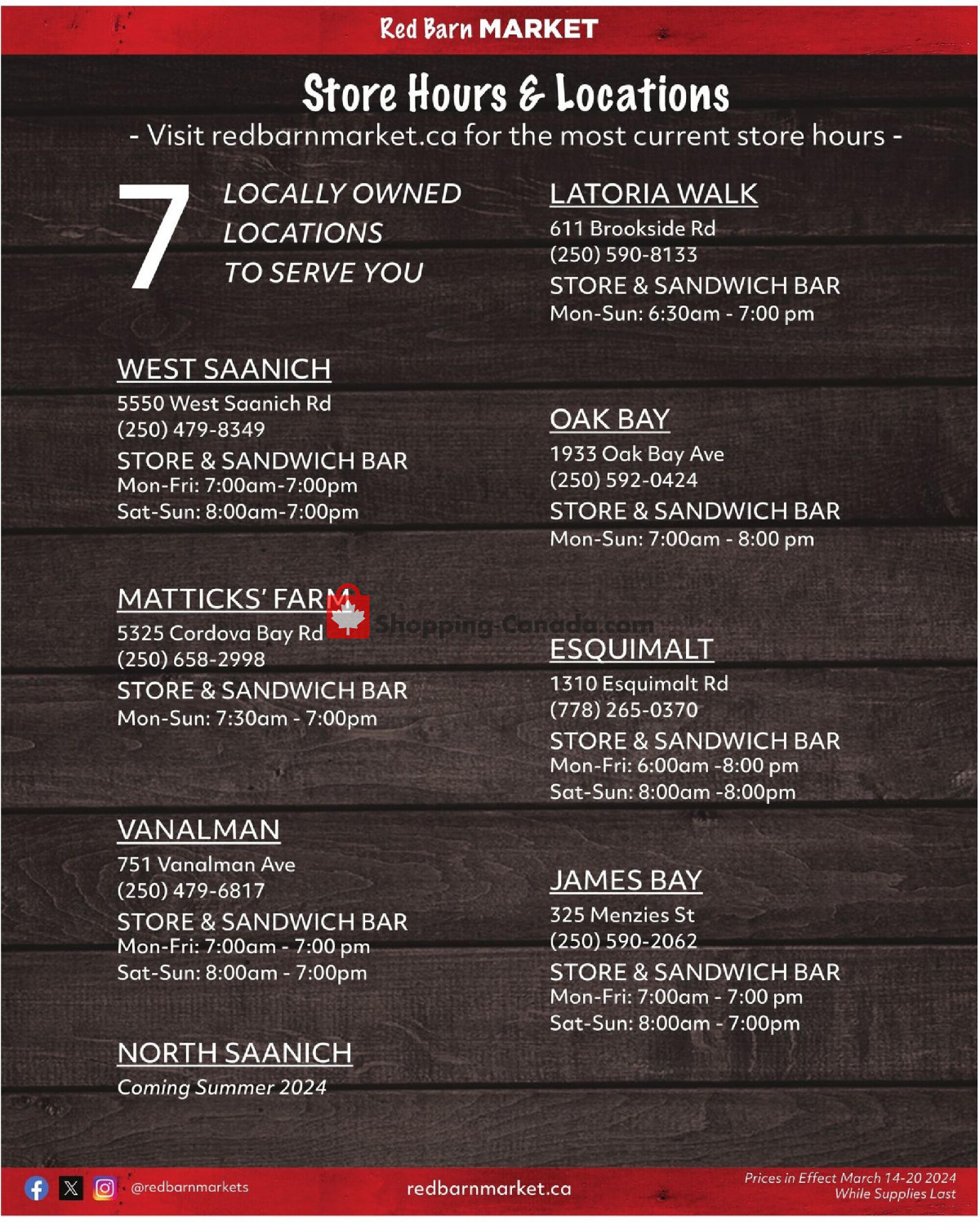 Red Barn Market flyer from Thursday March 14, 2024 to Wednesday March 20, 2024 - page 8