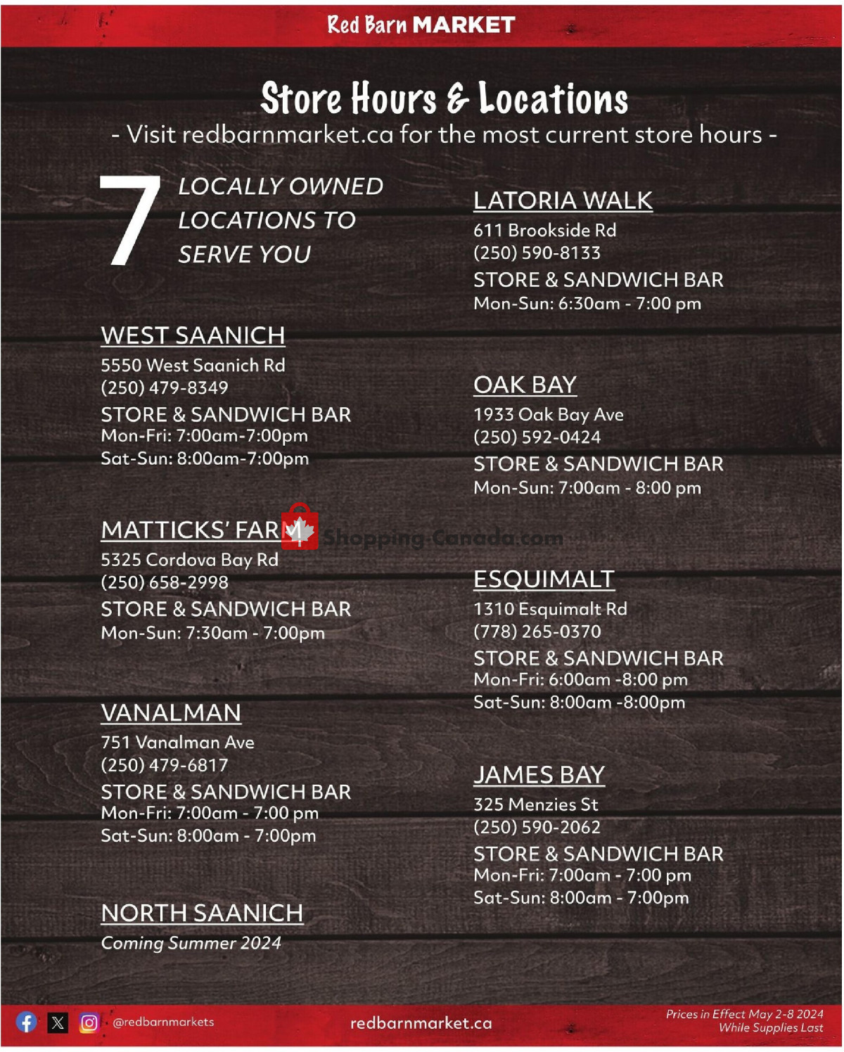 Red Barn Market flyer from Thursday May 2, 2024 to Wednesday May 8, 2024 - page 8