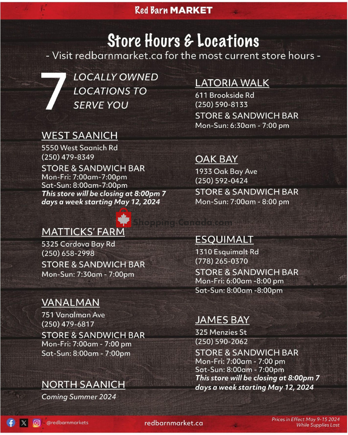 Red Barn Market flyer from Thursday May 9, 2024 to Wednesday May 15, 2024 - page 8