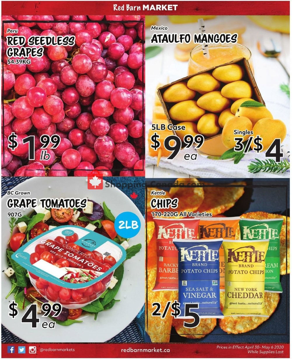 Red Barn Market flyer from Thursday April 30, 2020 to Wednesday May 6, 2020 - page 3