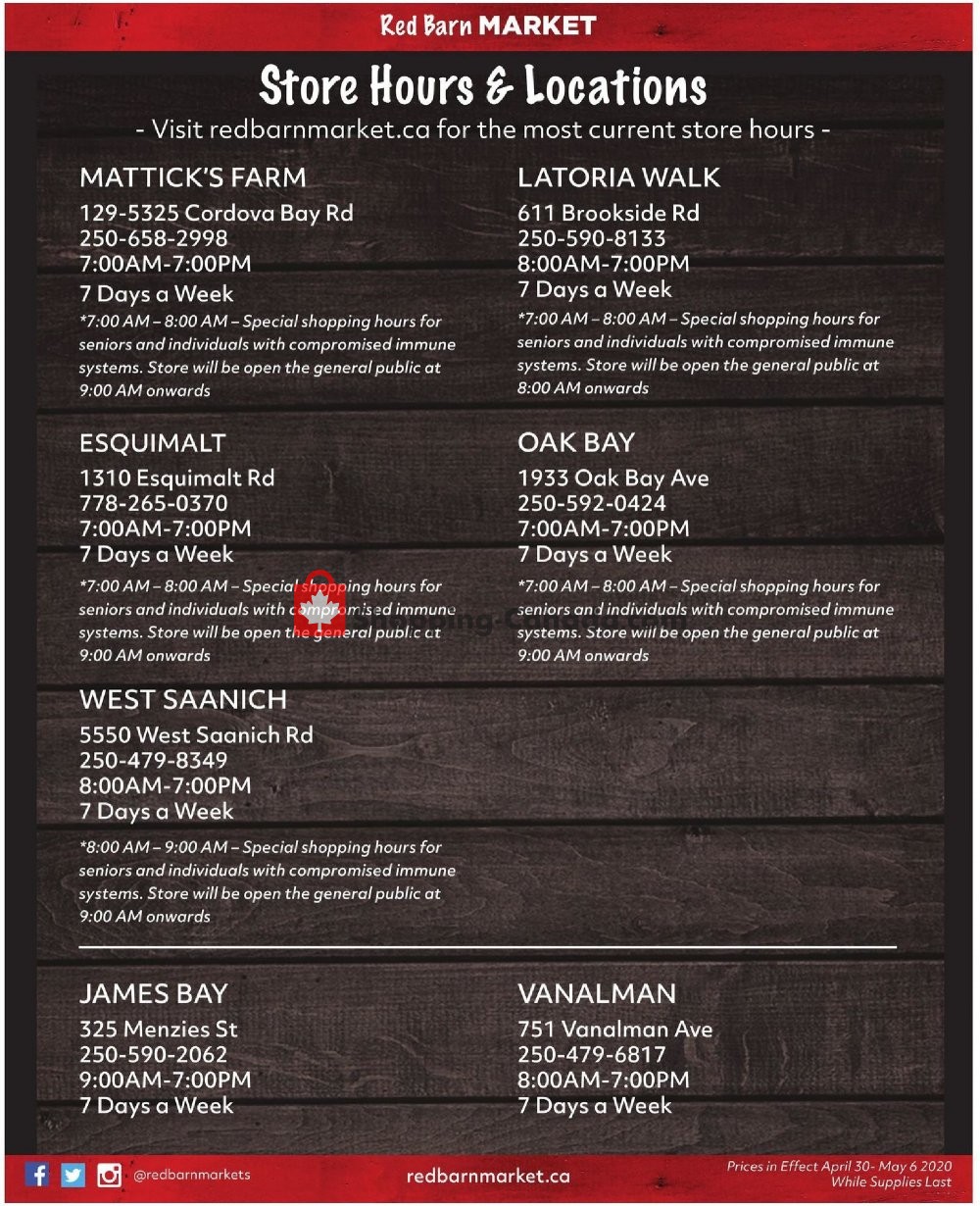 Red Barn Market flyer from Thursday April 30, 2020 to Wednesday May 6, 2020 - page 9