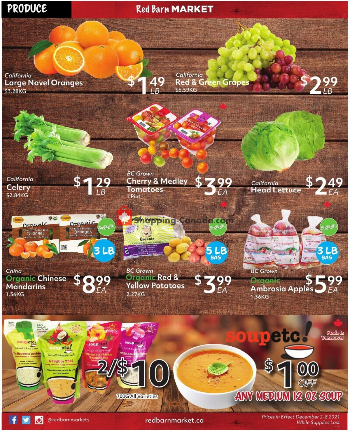 Red Barn Market flyer from Thursday December 2, 2021 to Wednesday December 8, 2021 - page 6