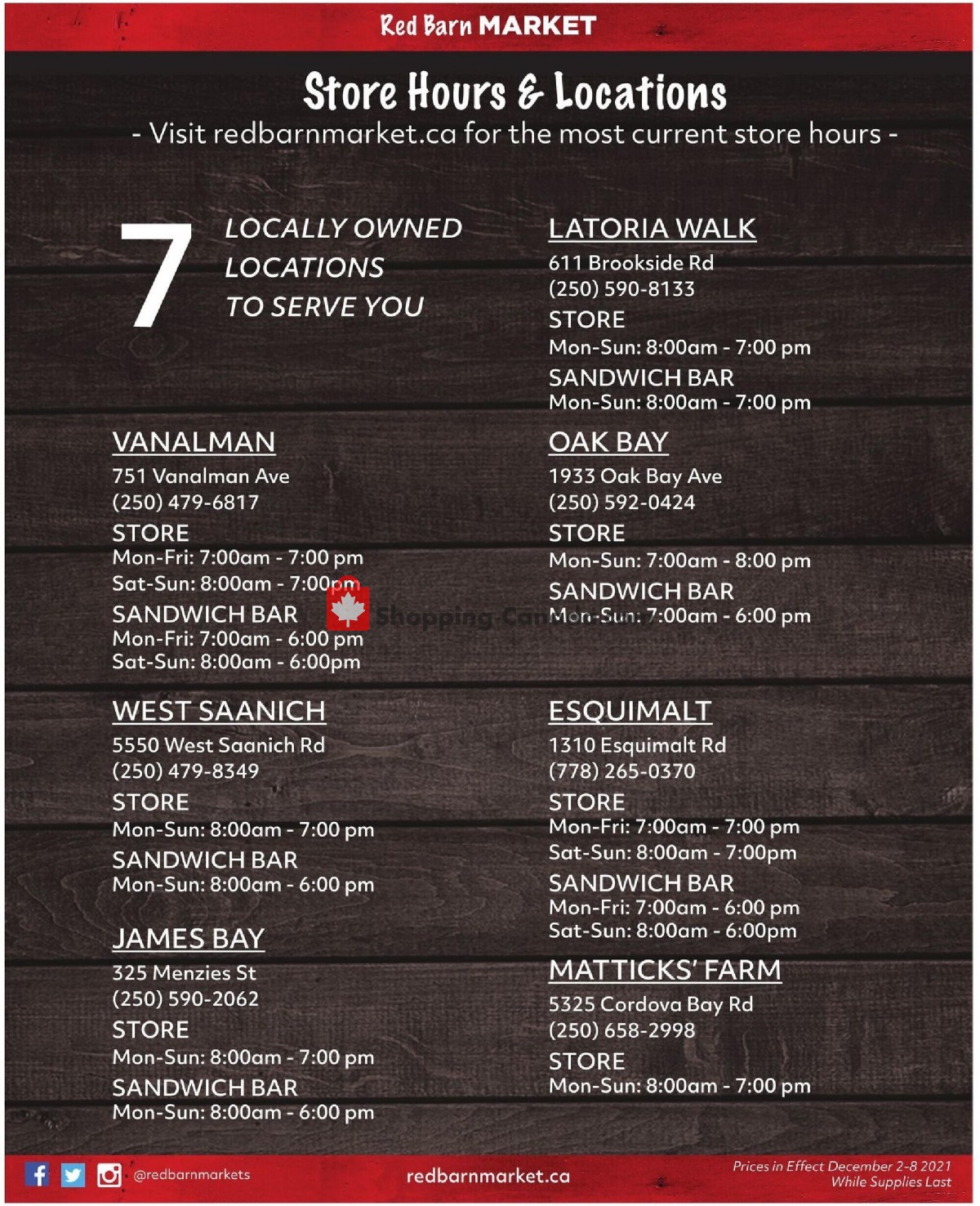 Red Barn Market flyer from Thursday December 2, 2021 to Wednesday December 8, 2021 - page 9
