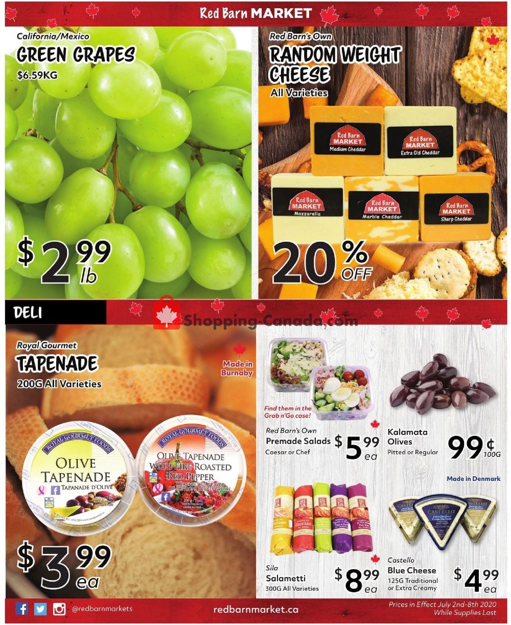Red Barn Market flyer from Thursday July 2, 2020 to Wednesday July 8, 2020 - page 3