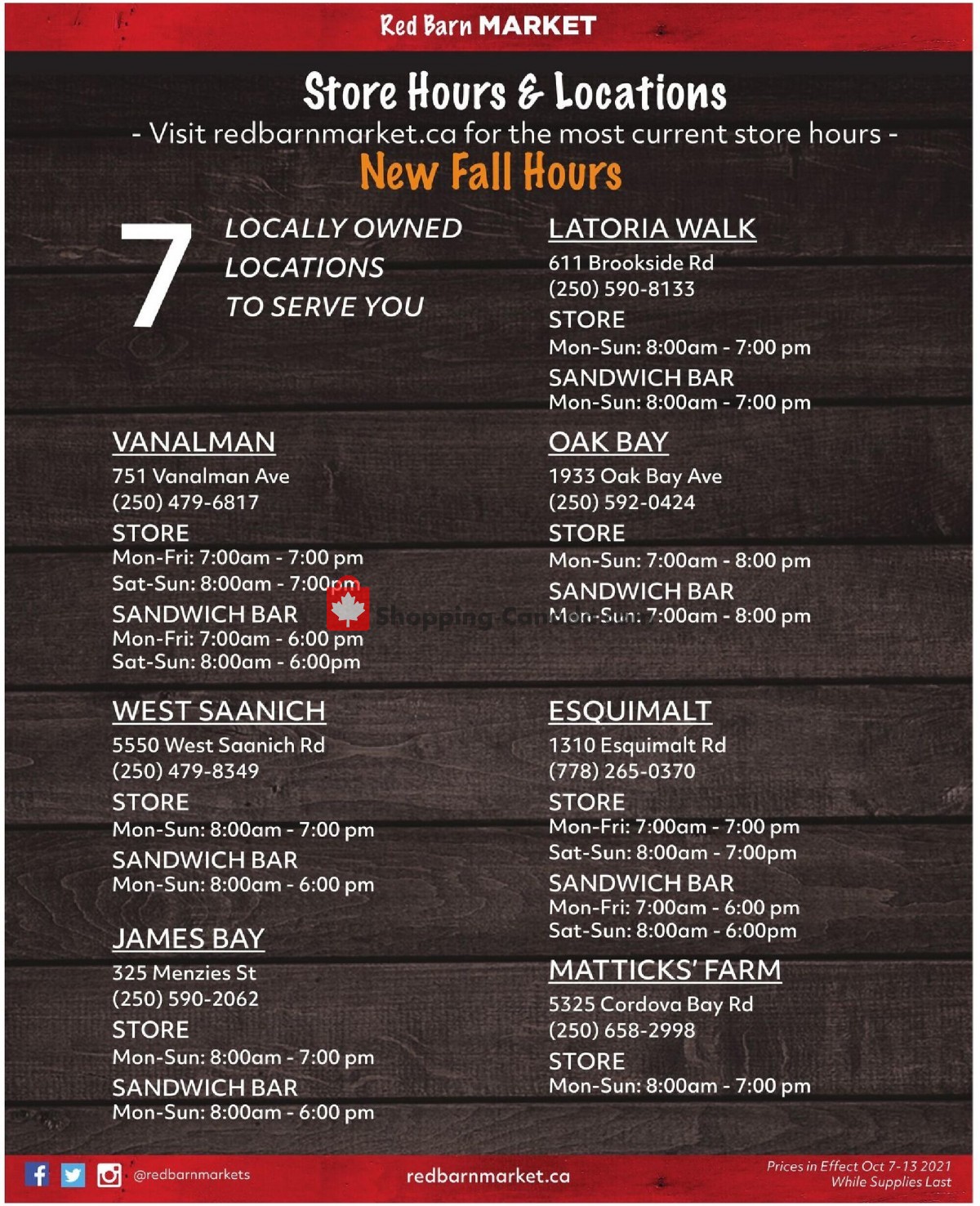 Red Barn Market flyer from Thursday October 7, 2021 to Wednesday October 13, 2021 - page 11