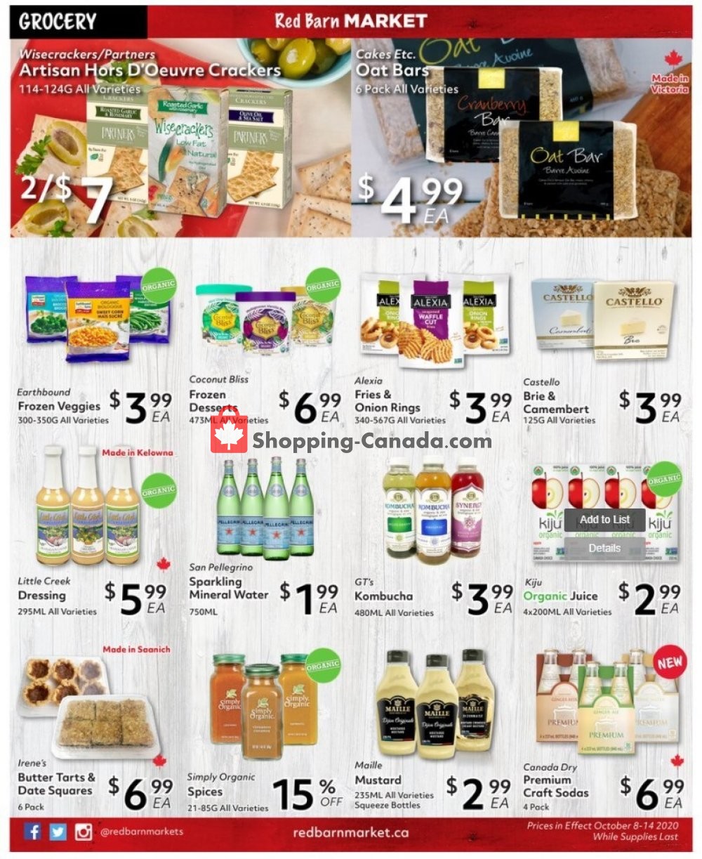 Red Barn Market flyer from Thursday October 8, 2020 to Wednesday October 14, 2020 - page 5
