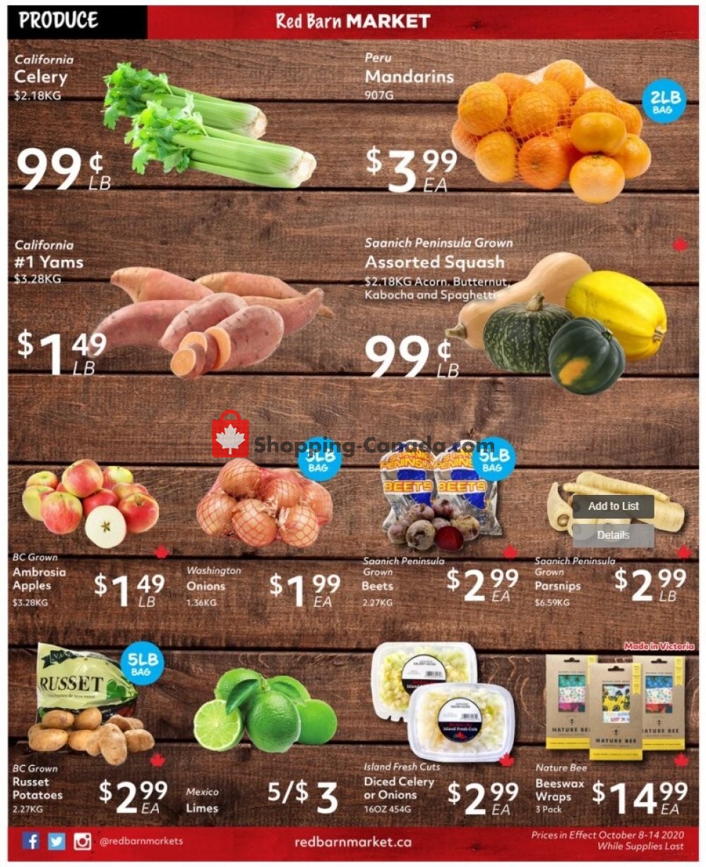 Red Barn Market flyer from Thursday October 8, 2020 to Wednesday October 14, 2020 - page 6