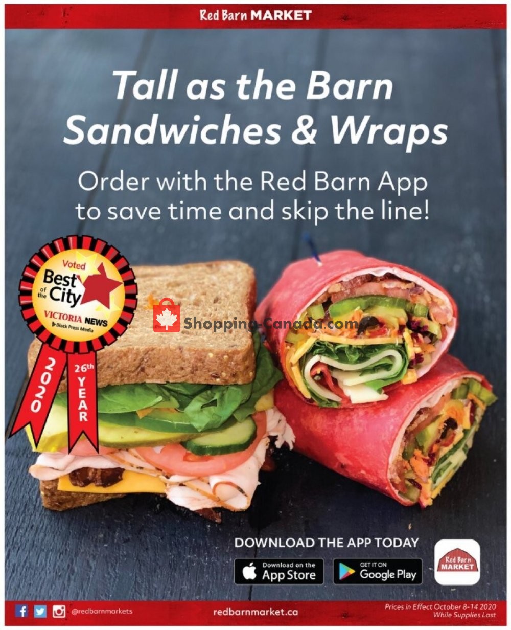 Red Barn Market flyer from Thursday October 8, 2020 to Wednesday October 14, 2020 - page 8