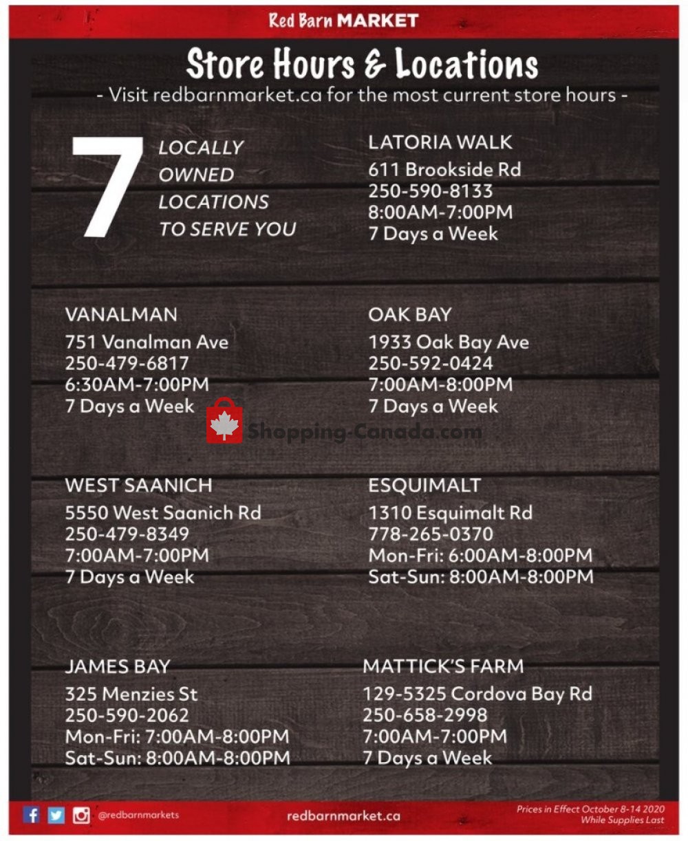 Red Barn Market flyer from Thursday October 8, 2020 to Wednesday October 14, 2020 - page 9
