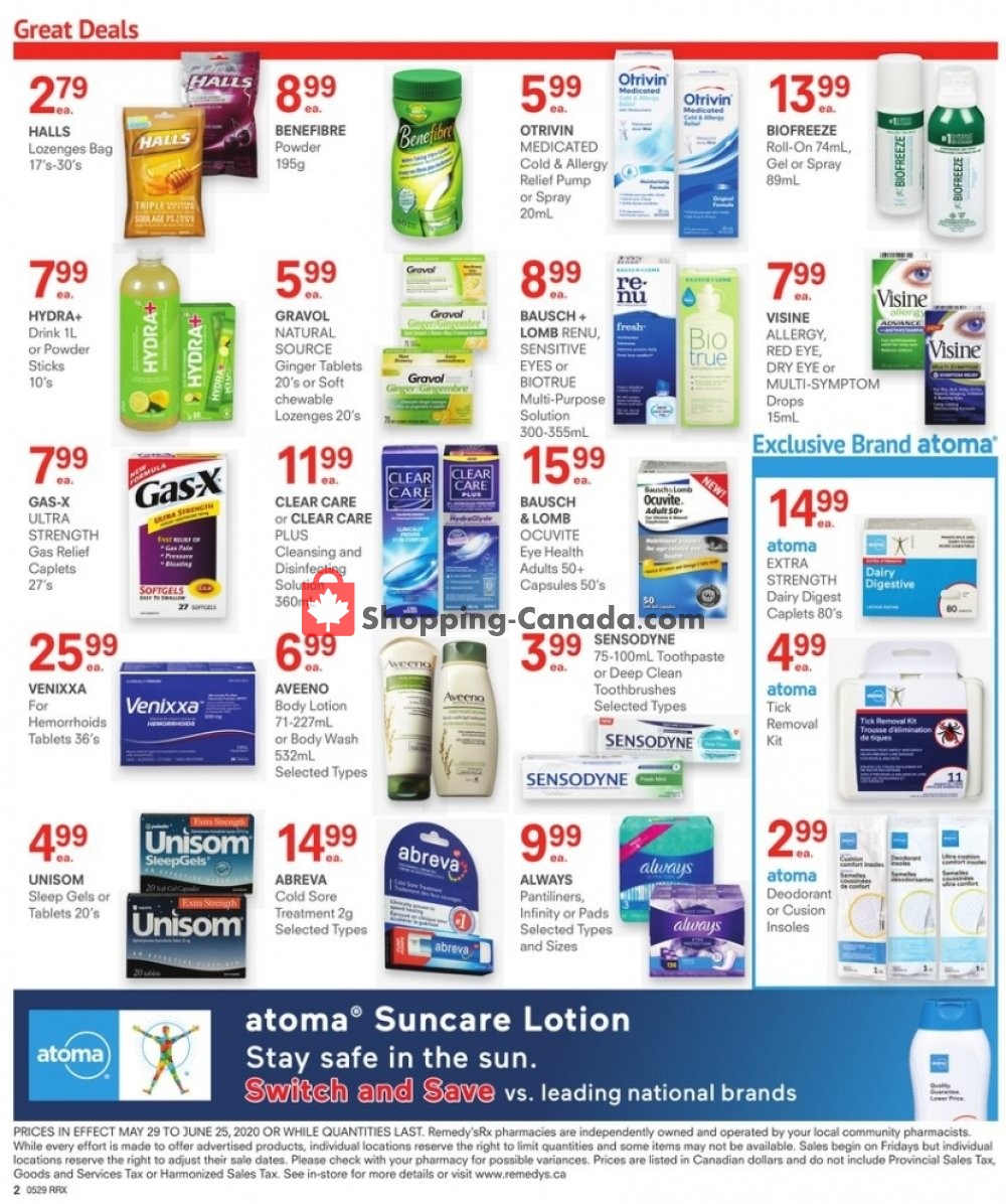 Remedy's RX flyer from Friday May 29, 2020 to Thursday June 25, 2020 - page 3