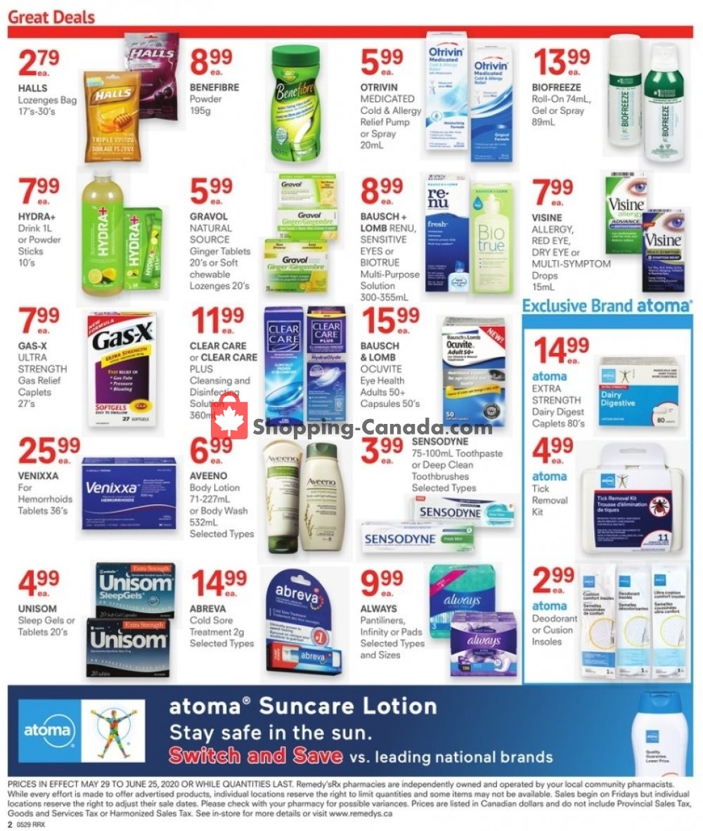 Remedy's RX flyer from Friday May 29, 2020 to Thursday June 25, 2020 - page 4