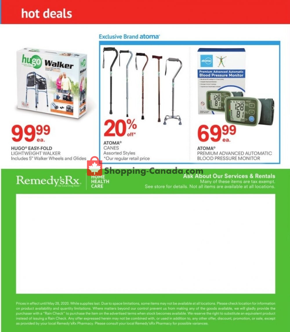Remedy's RX flyer from Friday April 24, 2020 to Thursday May 28, 2020 - page 4