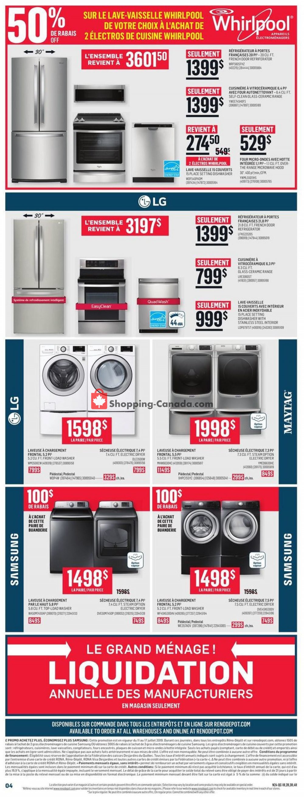 Réno Dépôt flyer from Thursday July 11, 2019 to Wednesday July 17, 2019 - page 4