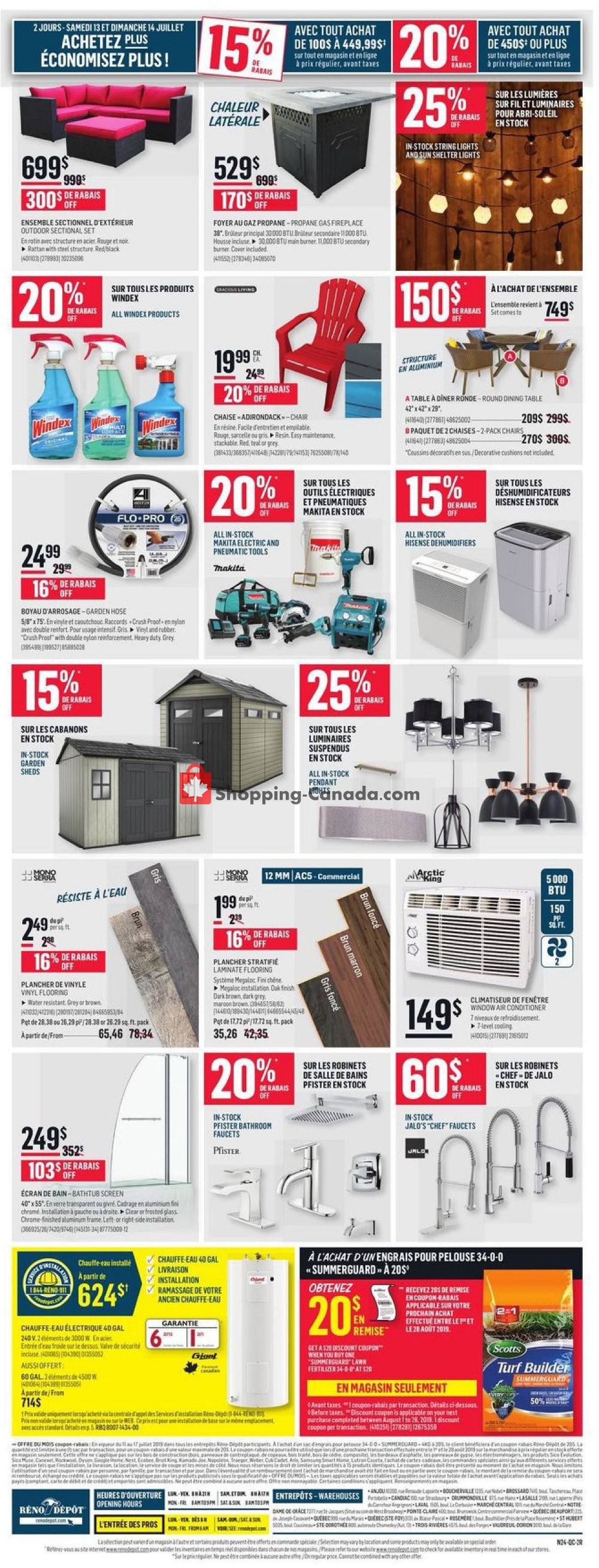 Réno Dépôt flyer from Thursday July 11, 2019 to Wednesday July 17, 2019 - page 6