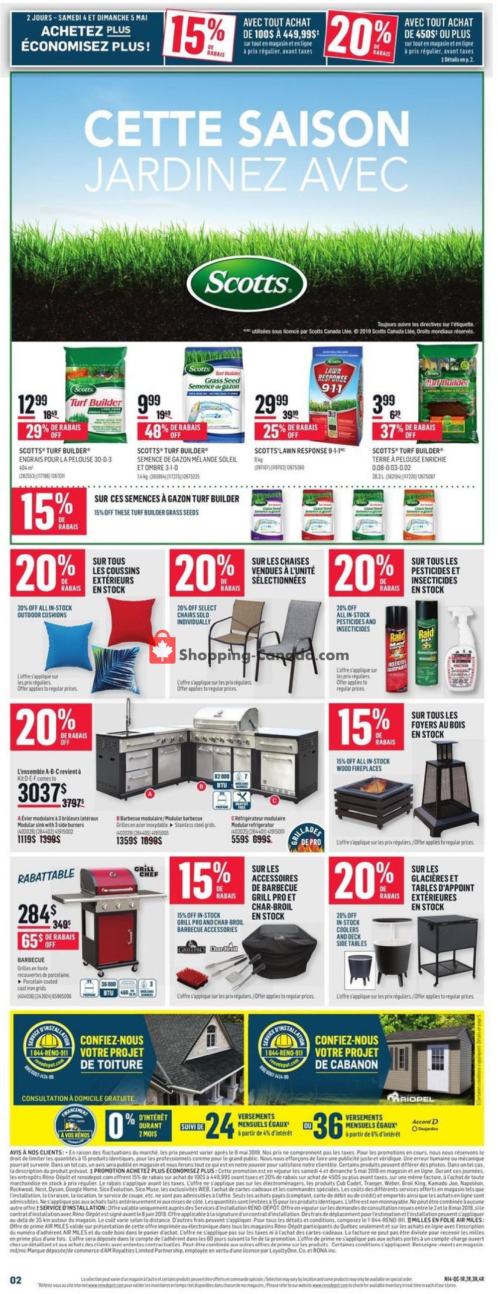 Réno Dépôt flyer from Thursday May 2, 2019 to Wednesday May 8, 2019 - page 2