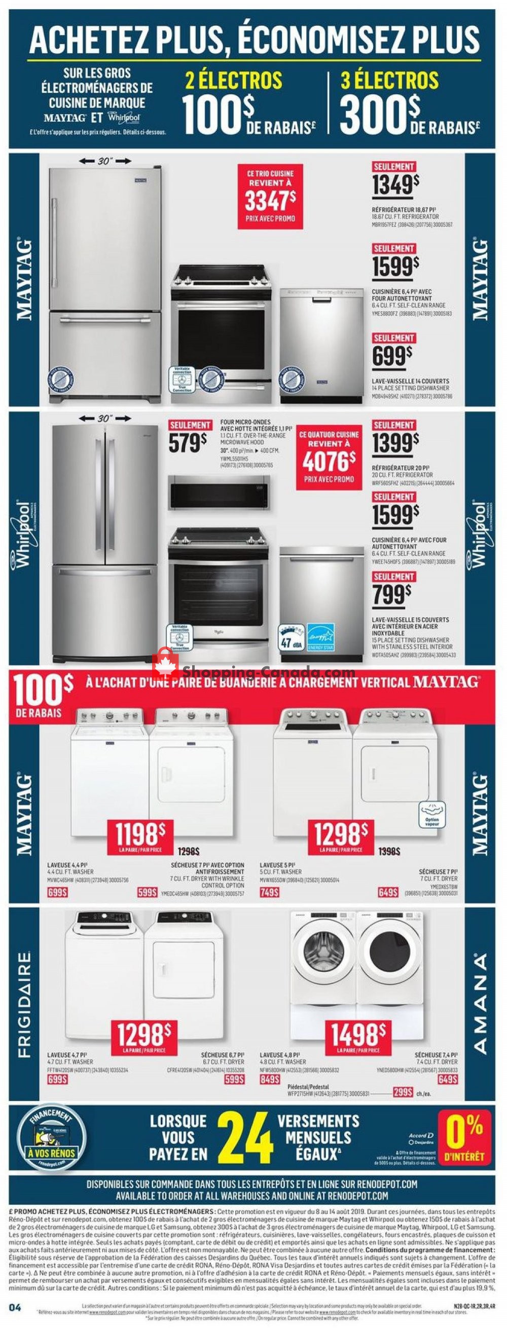 Réno Dépôt flyer from Thursday August 8, 2019 to Wednesday August 14, 2019 - page 4