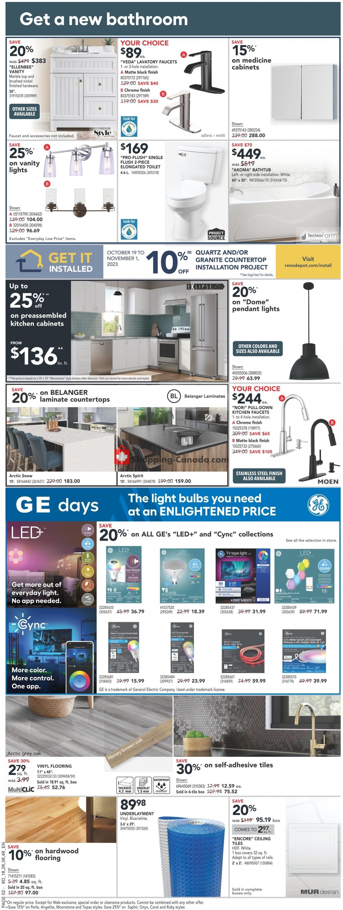 Réno Dépôt flyer from Thursday October 19, 2023 to Wednesday October 25, 2023 - page 4